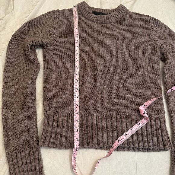 Jenni Kayne Brown Crew Neck Sweater - Picture 4 of 6